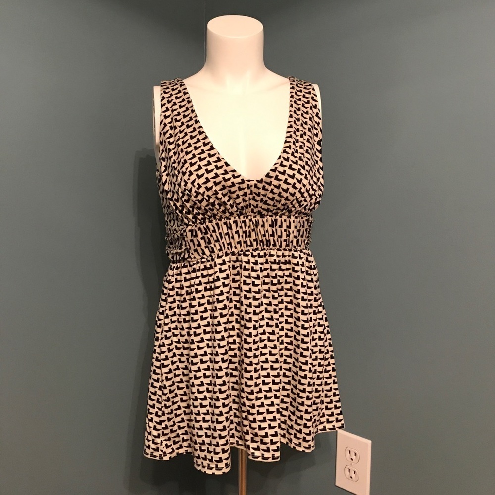 Rachel Pally v neck empire waist pattern tank top